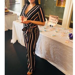 Striped Jumpsuit